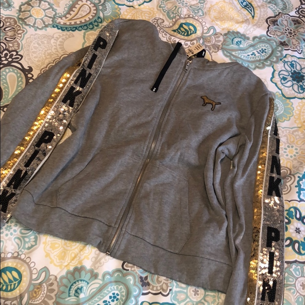 Victoria Secret zip-up sweatshirt